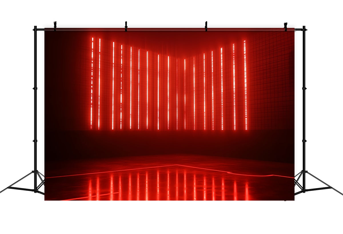 Sport-Thema Backdrop Red Laser Strip Court Backdrop CSH4-383
