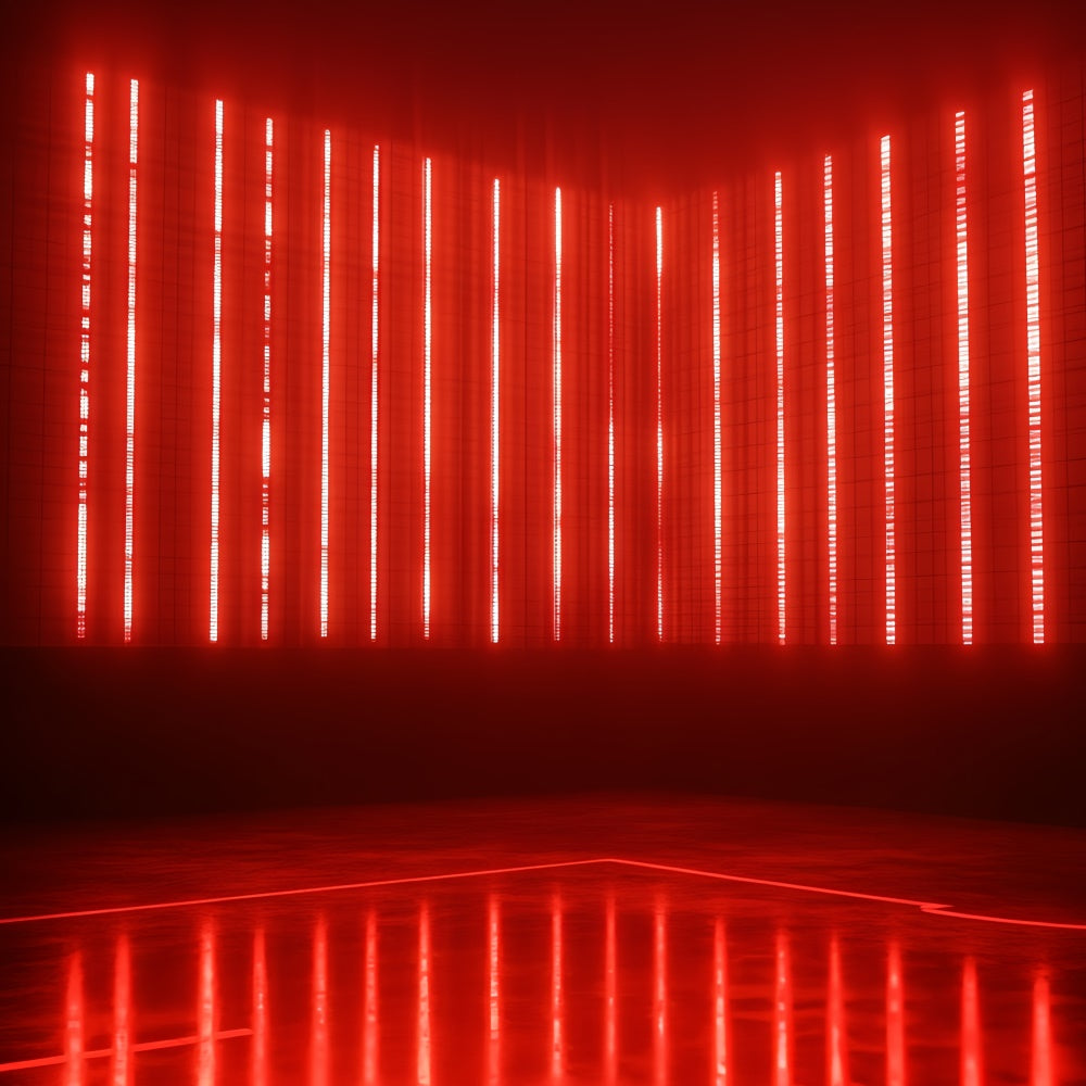 Sport-Thema Backdrop Red Laser Strip Court Backdrop CSH4-383