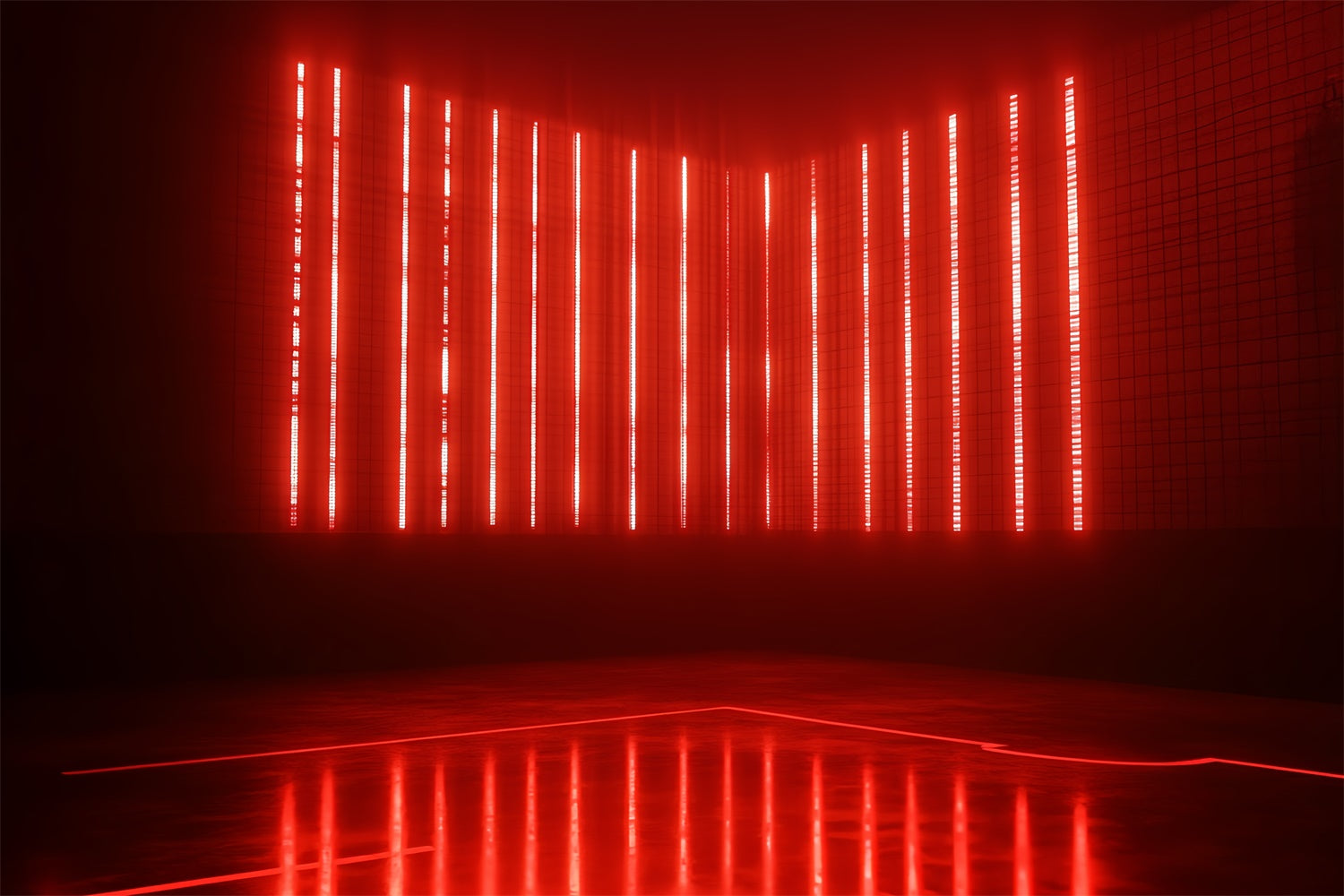 Sport-Thema Backdrop Red Laser Strip Court Backdrop CSH4-383