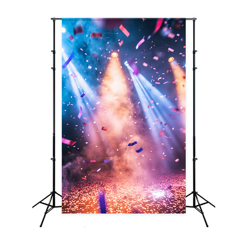Backdrop Sport Buntes Konfetti Spotlight Hintergrund CSH4-386