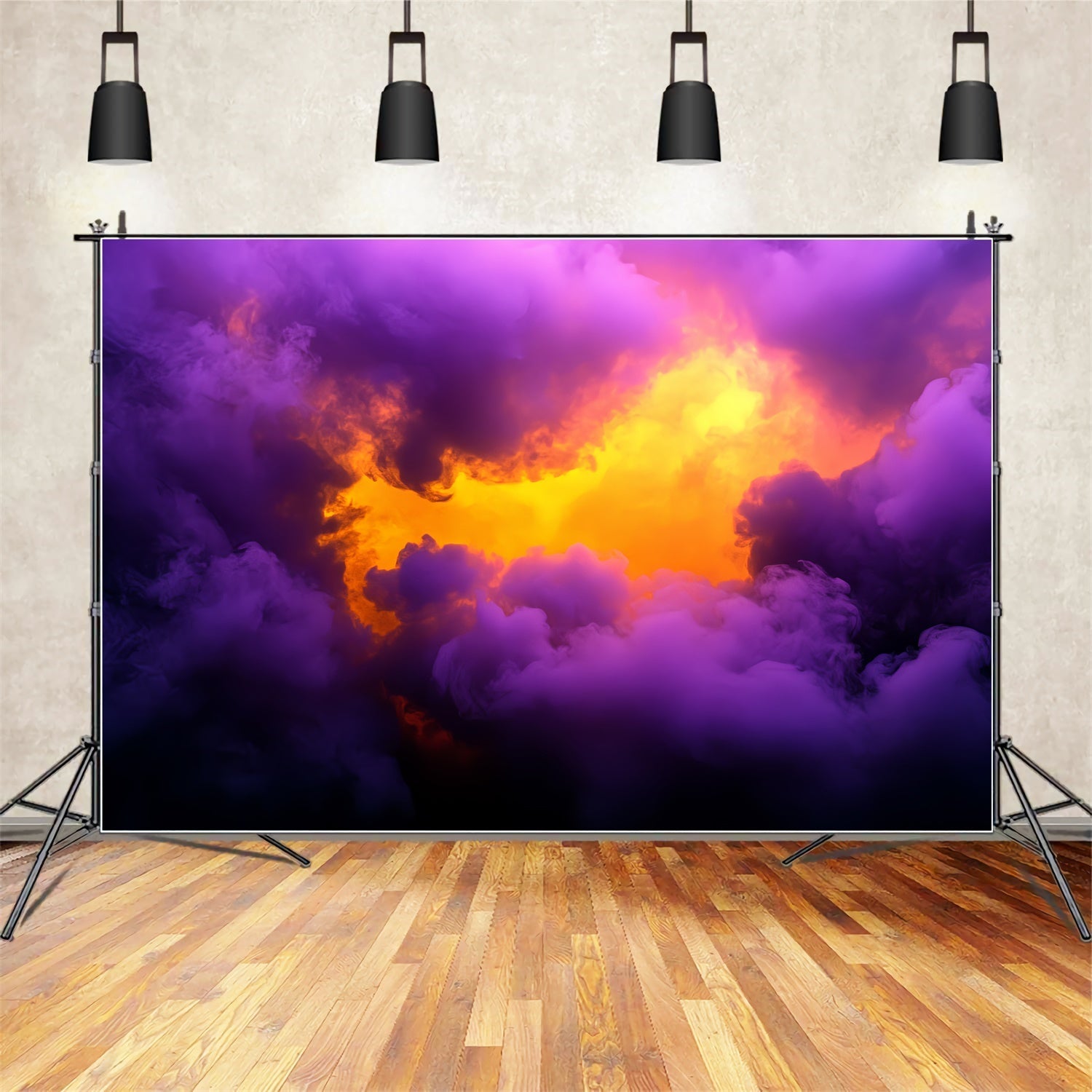 Sportfotografie-Hintergrund Ätherisches Feuerlicht Rauchhintergrund CSH4-389