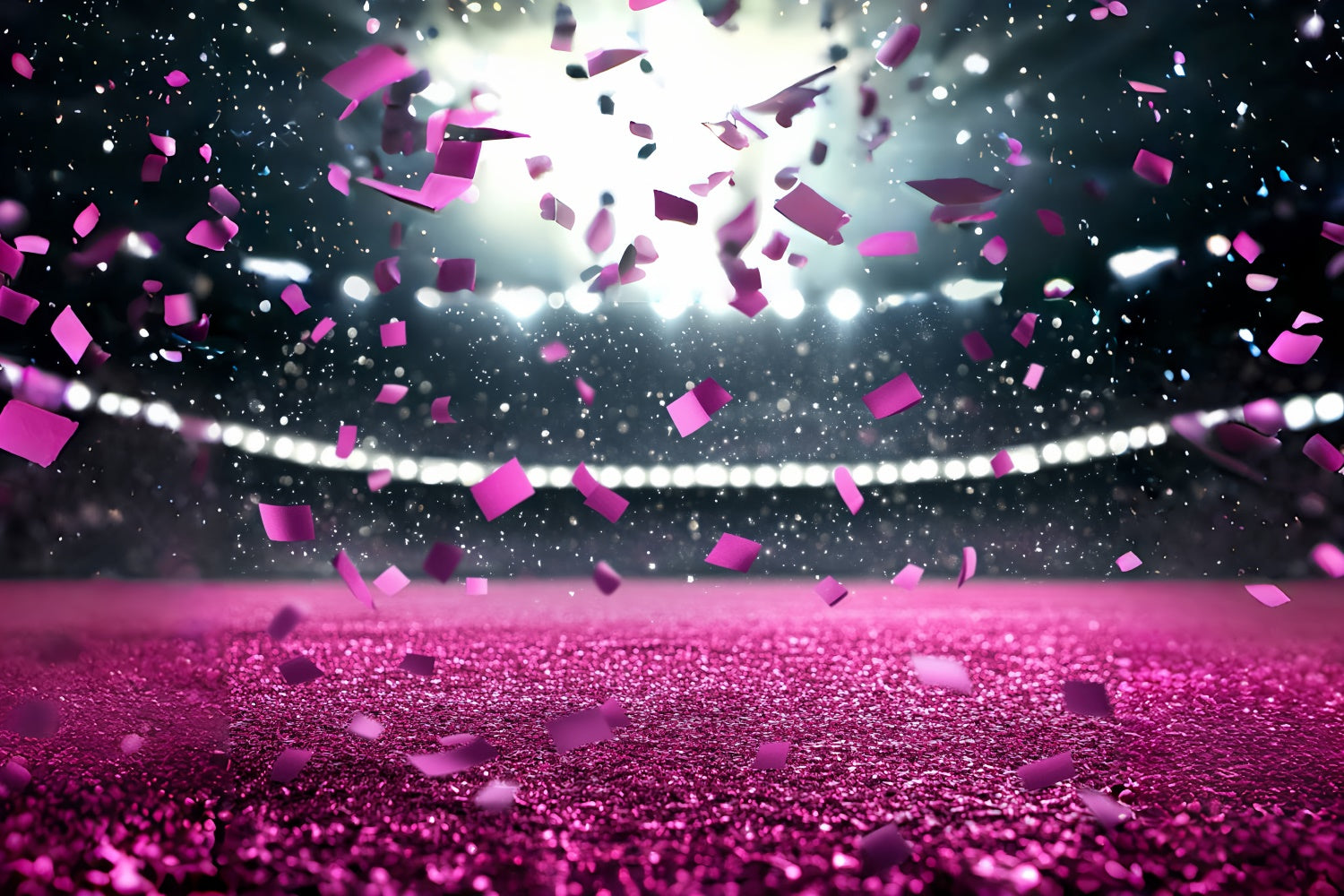 Sport Fotohintergrund Sparkling Pink Confetti Stadion Hintergrund CSH4-390