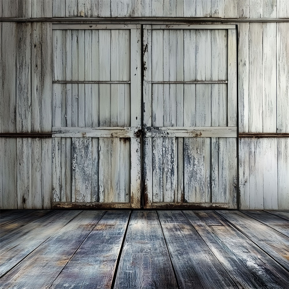 Retro Backdrops Rustikales Bauernhaus Scheunentor Vintage Backdrops CSH4-396