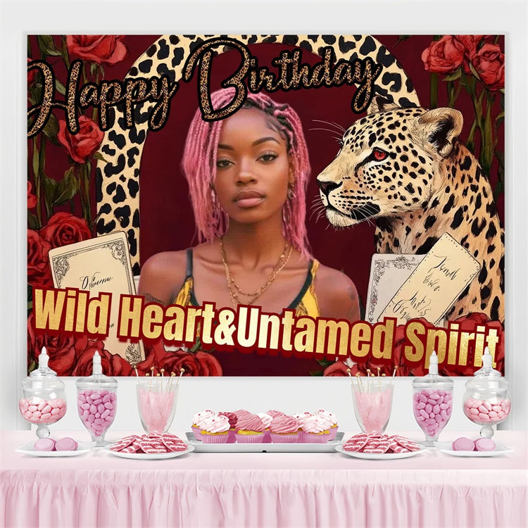 Personalisierte 40th Geburtstag Backdrop Klassisch Beauty Rose Backdrop CSH4-41