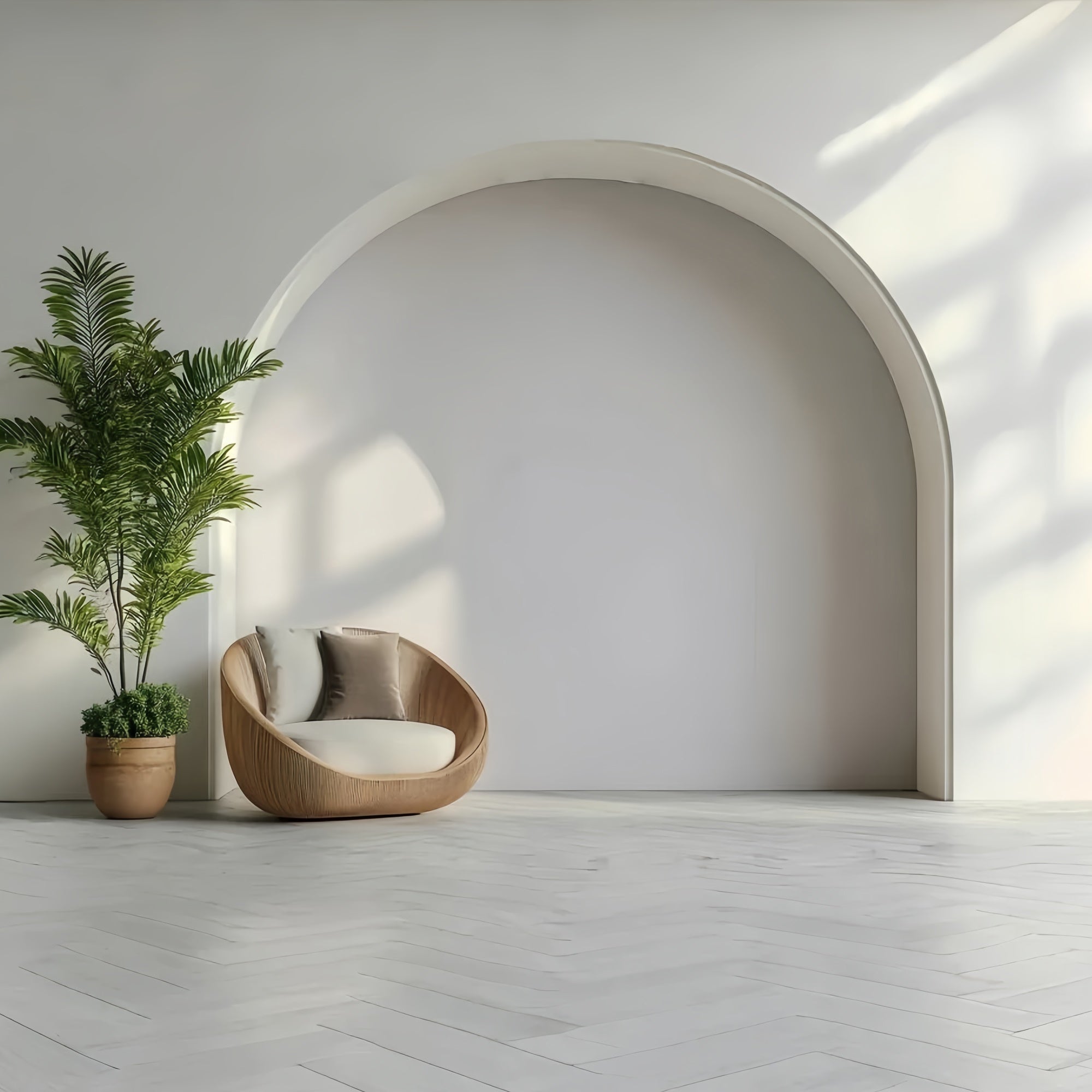 Architektur Backdrop Soft White Modern Archway Backdrop CSH4-417