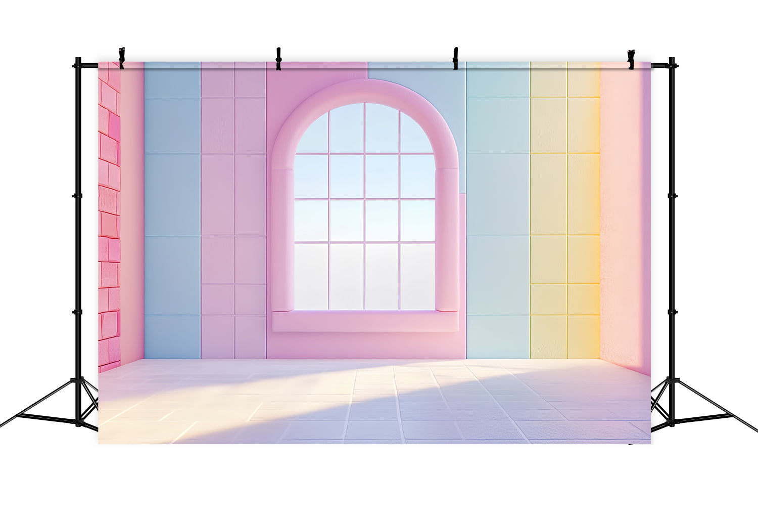 Architektur Backdrop Candy Fenster Bogen Wand Backdrop CSH4-419