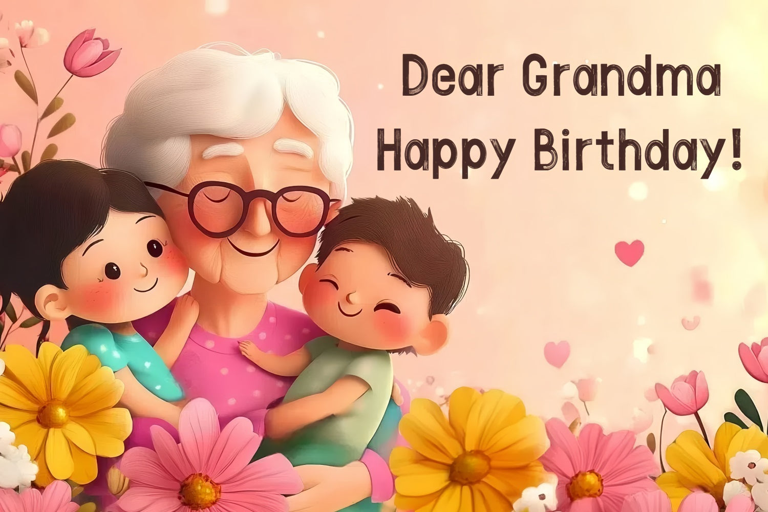 Geburtstag Backdrops Bohemian Pampas Rose Benutzerdefinierte Backdrop CSH4-52