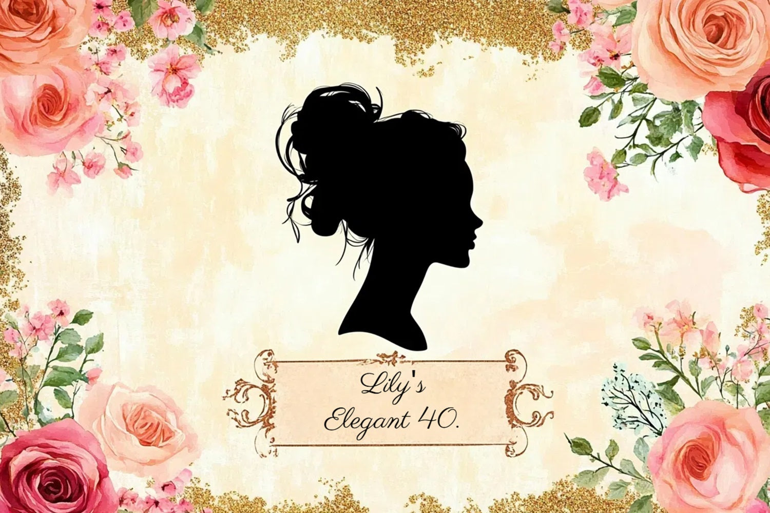 Personalisierte Geburtstag Backdrops Tropical Princess Backdrop CSH4-66