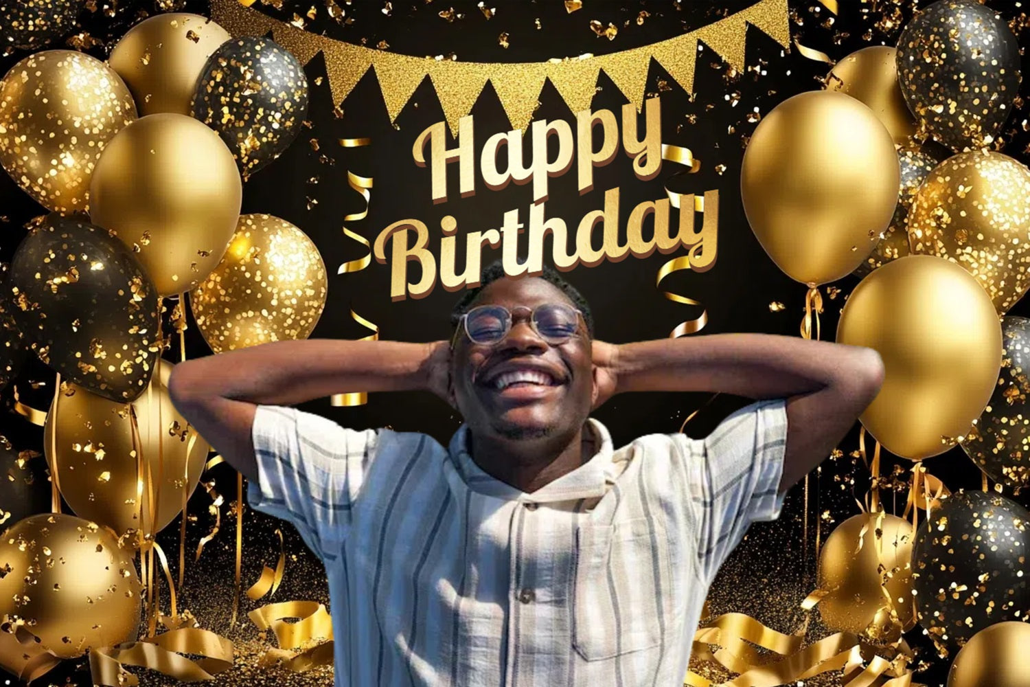 Benutzerdefinierte Geburtstag Backdrop Feuerwerk Bühne Backdrop CSH4-69