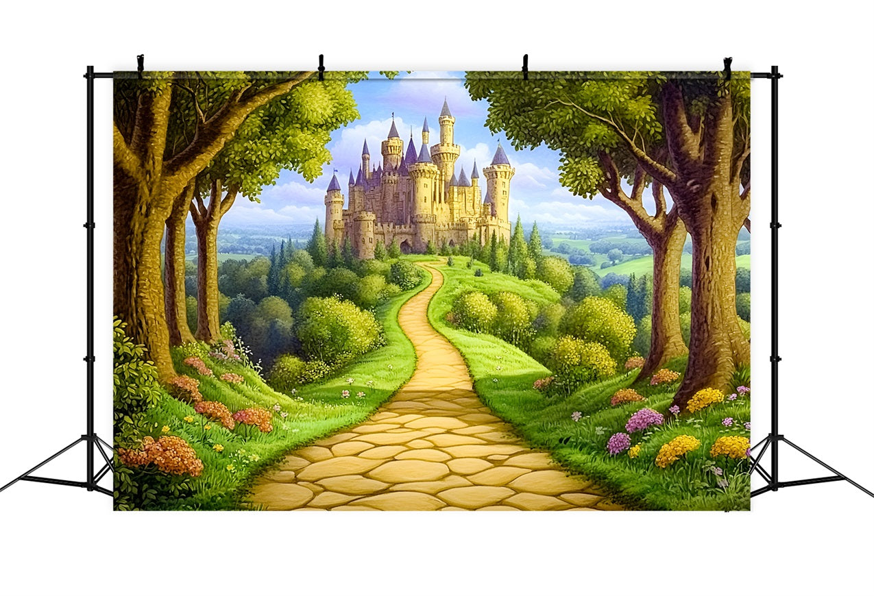 Märchenwald Backdrop Schloss Pfad Backdrop CSH4-77