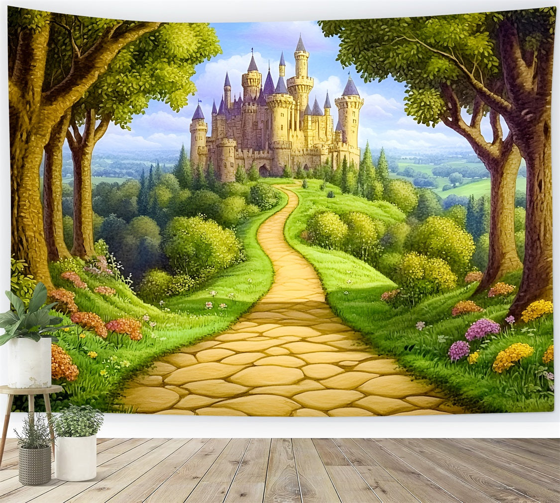 Märchenwald Backdrop Schloss Pfad Backdrop CSH4-77