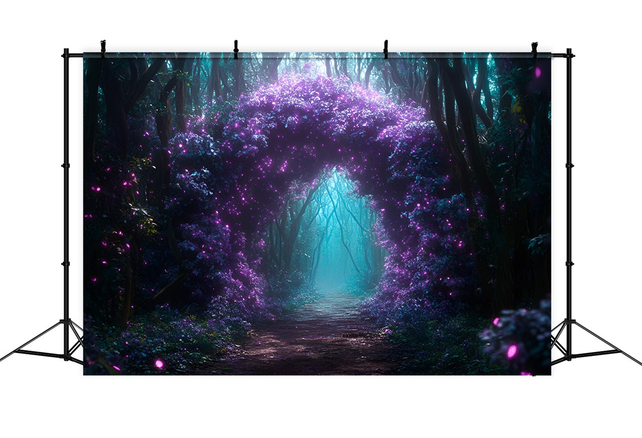 Wald-Themenhintergrund Verzauberte Blume Torbogenhintergrund CSH4-85