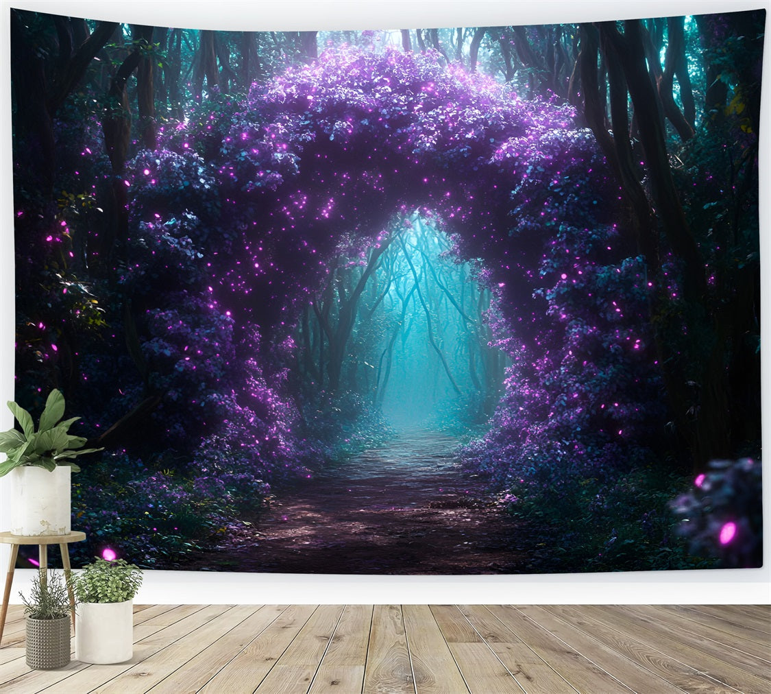 Wald-Themenhintergrund Verzauberte Blume Torbogenhintergrund CSH4-85