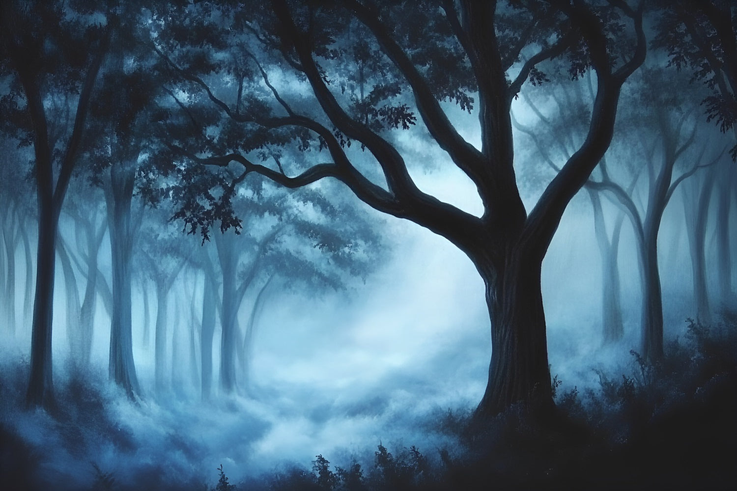 Woodland Fotokulisse Mist Ancient Forest Hintergrund CSH4-89