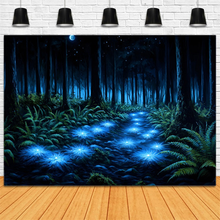 Wald Fotokulissen Magisches Licht Blumenweg Hintergrund CSH4-99
