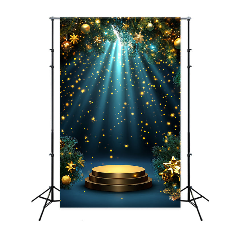 Weihnachten Bühne Backdrops Glitzernde Bühne Glühen Backdrop CSH5-150