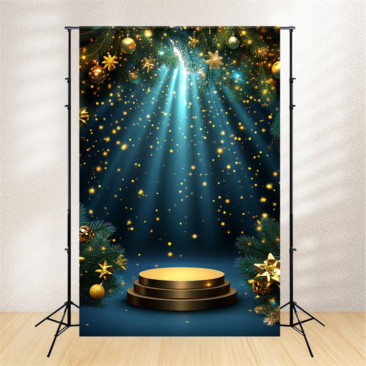 Weihnachten Bühne Backdrops Glitzernde Bühne Glühen Backdrop CSH5-150
