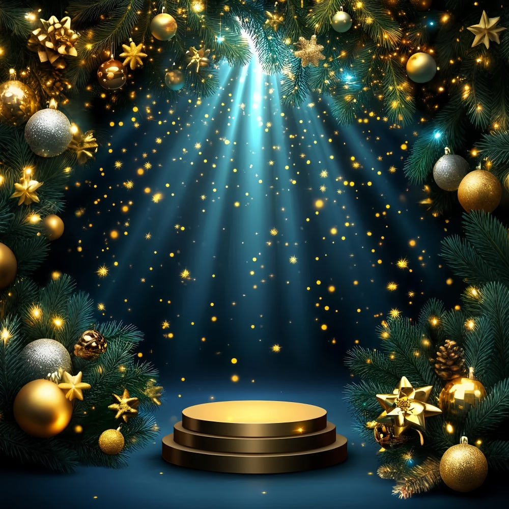 Weihnachten Bühne Backdrops Glitzernde Bühne Glühen Backdrop CSH5-150