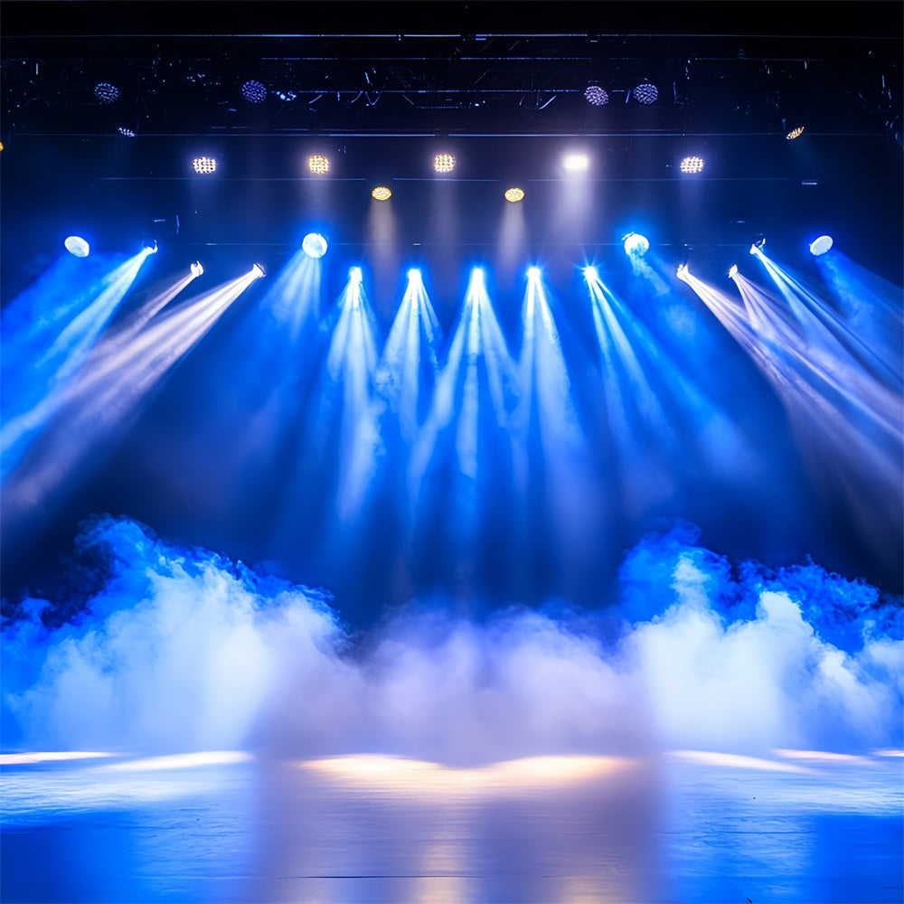 Konzertbühnen-Hintergrundkulisse Blue Beam Smoke Show Backdrop CSH5-153