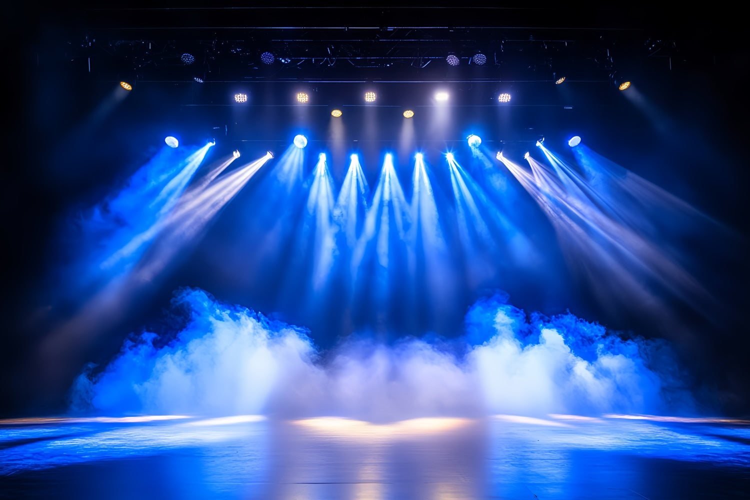 Konzertbühnen-Hintergrundkulisse Blue Beam Smoke Show Backdrop CSH5-153