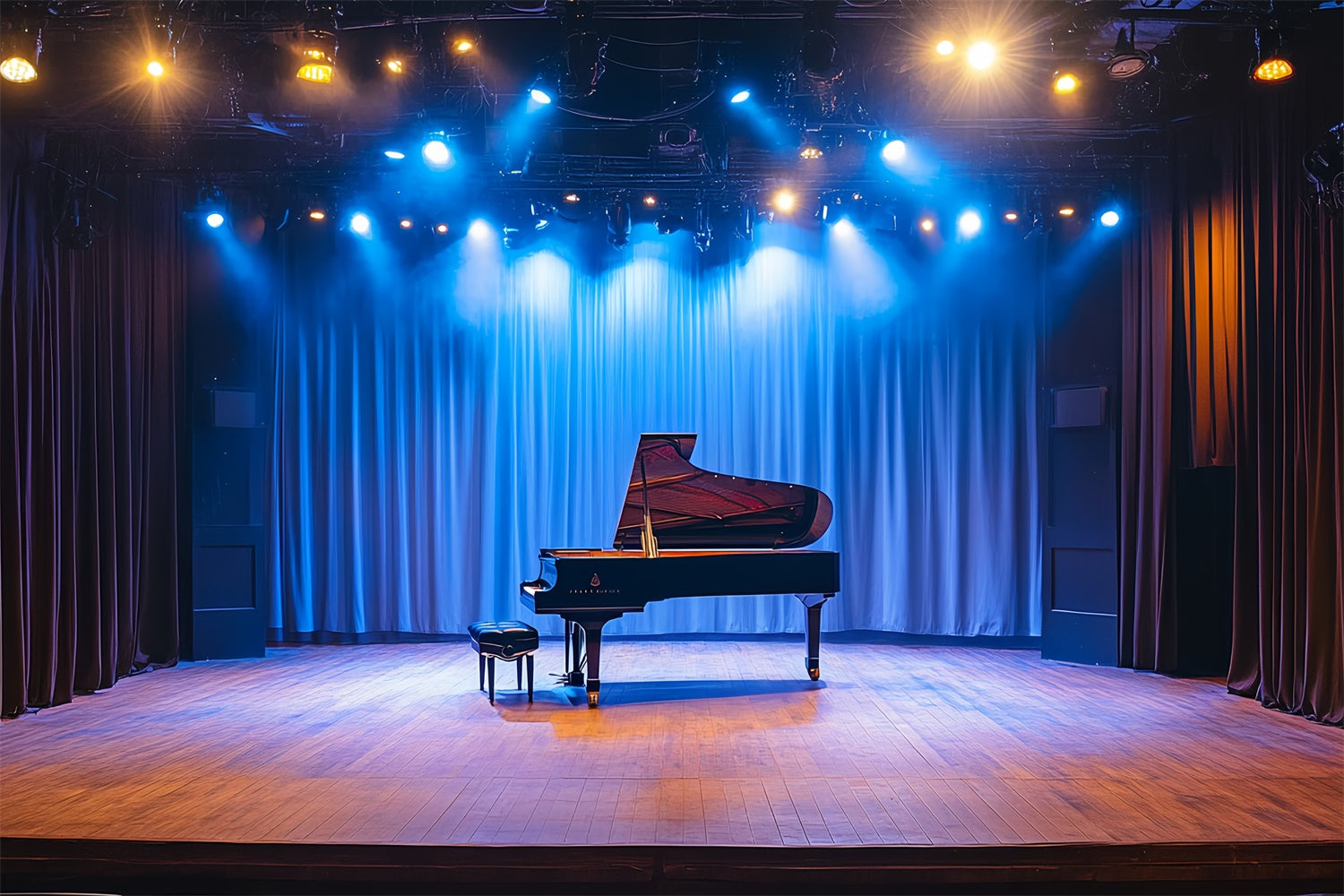 Konzertbühnenhintergrund Klaviervortrag Spotlight-Hintergrund CSH5-156