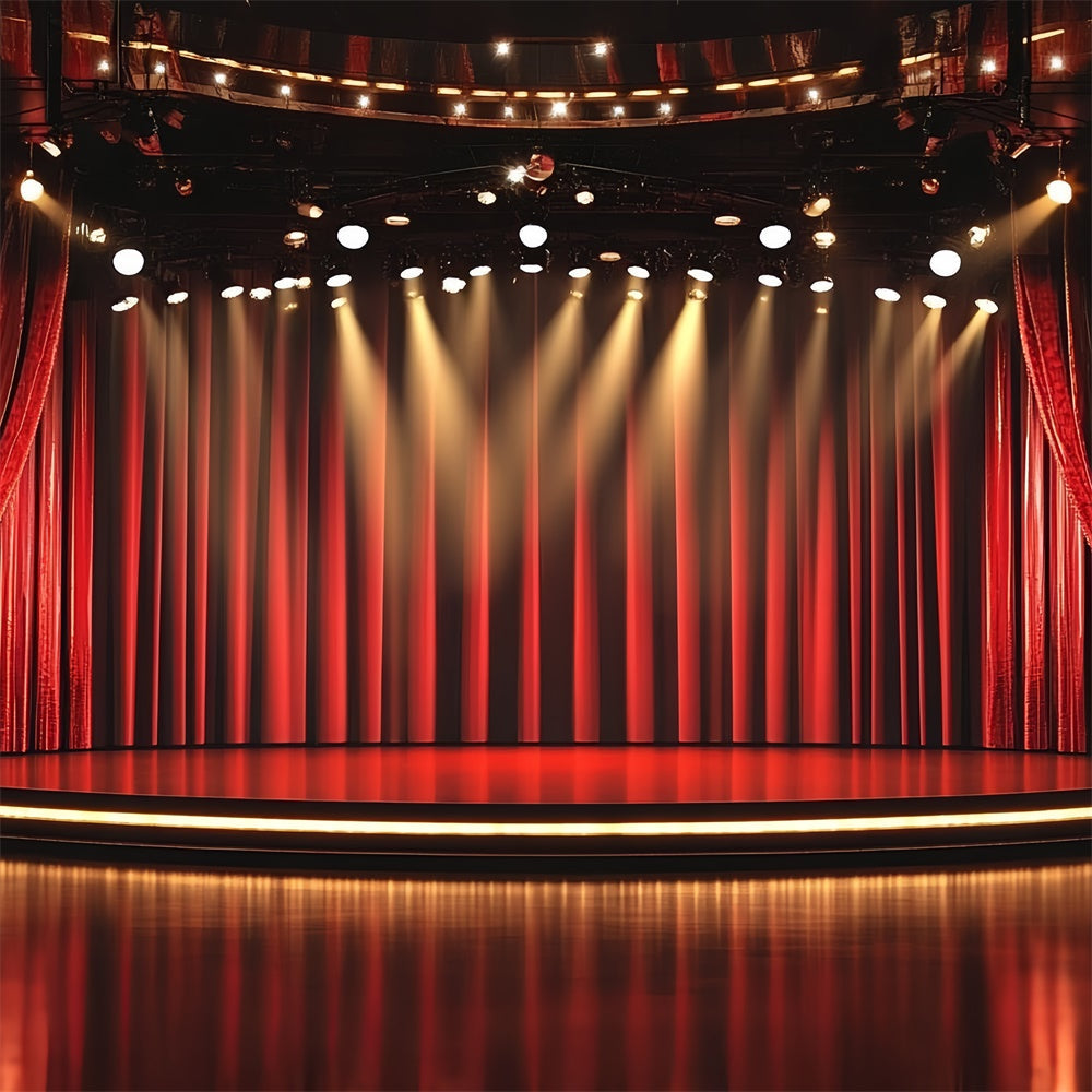 Broadway Bühne Backdrops Broadway Theater Vorhang Scheinwerfer Backdrop CSH5-160