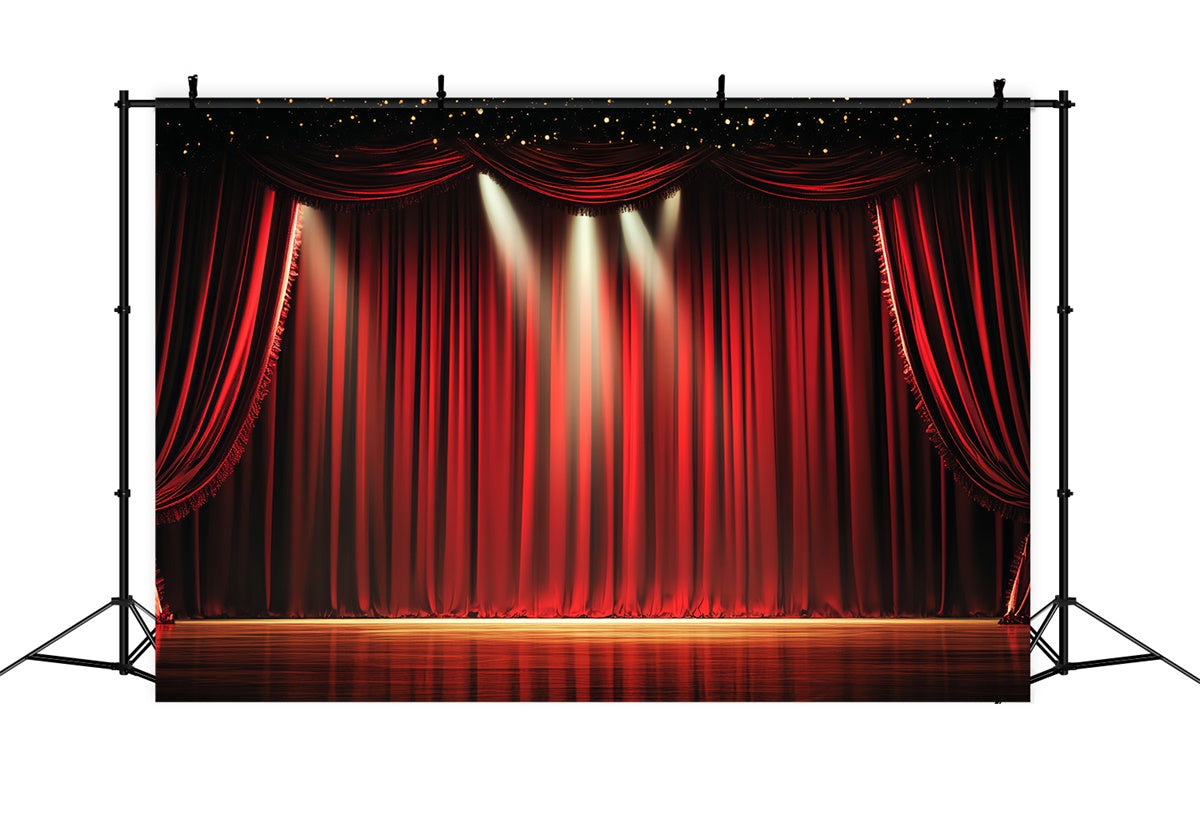 Broadway Bühne Backdrops Vintage Lichter Vorhänge Backdrop CSH5-161