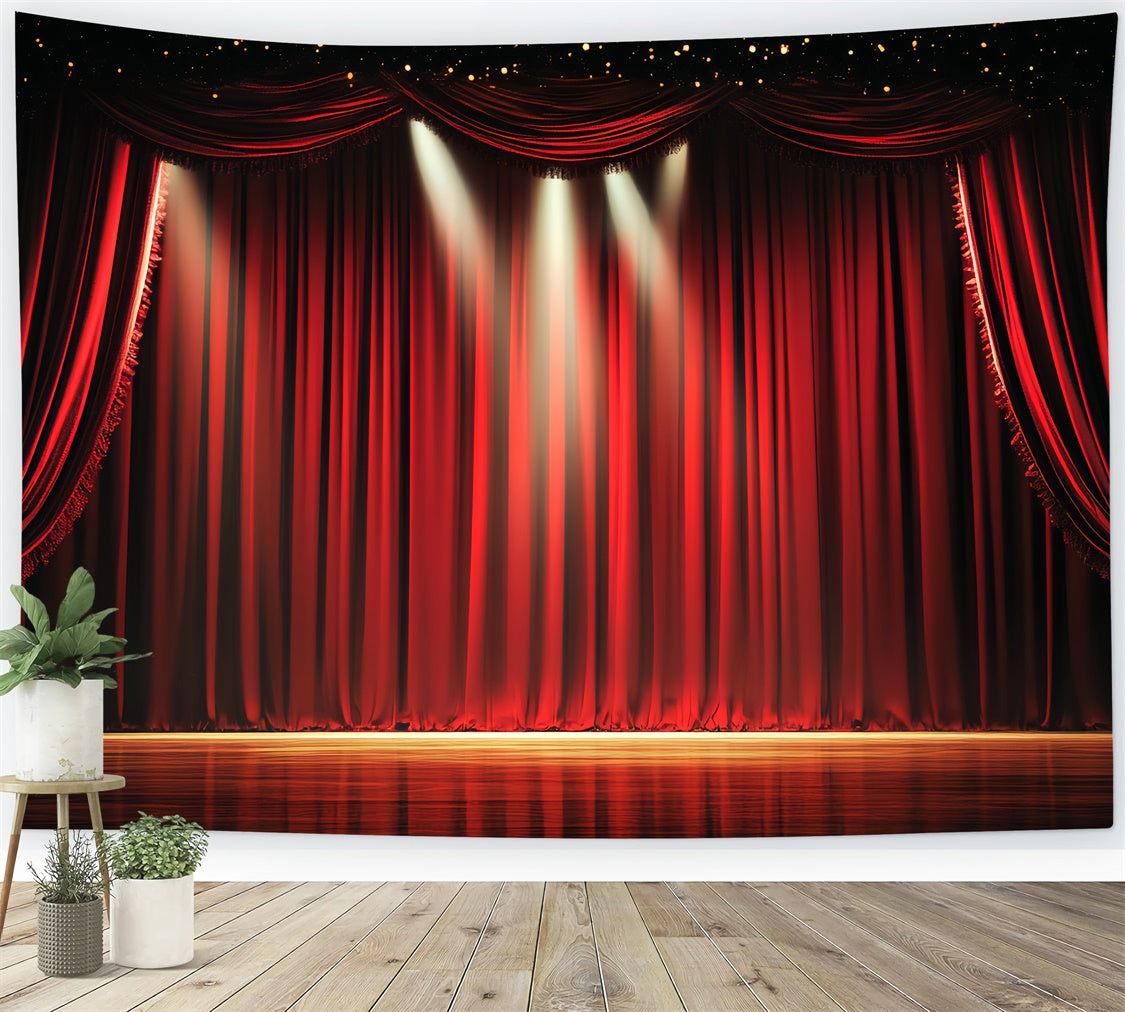 Broadway Bühne Backdrops Vintage Lichter Vorhänge Backdrop CSH5-161