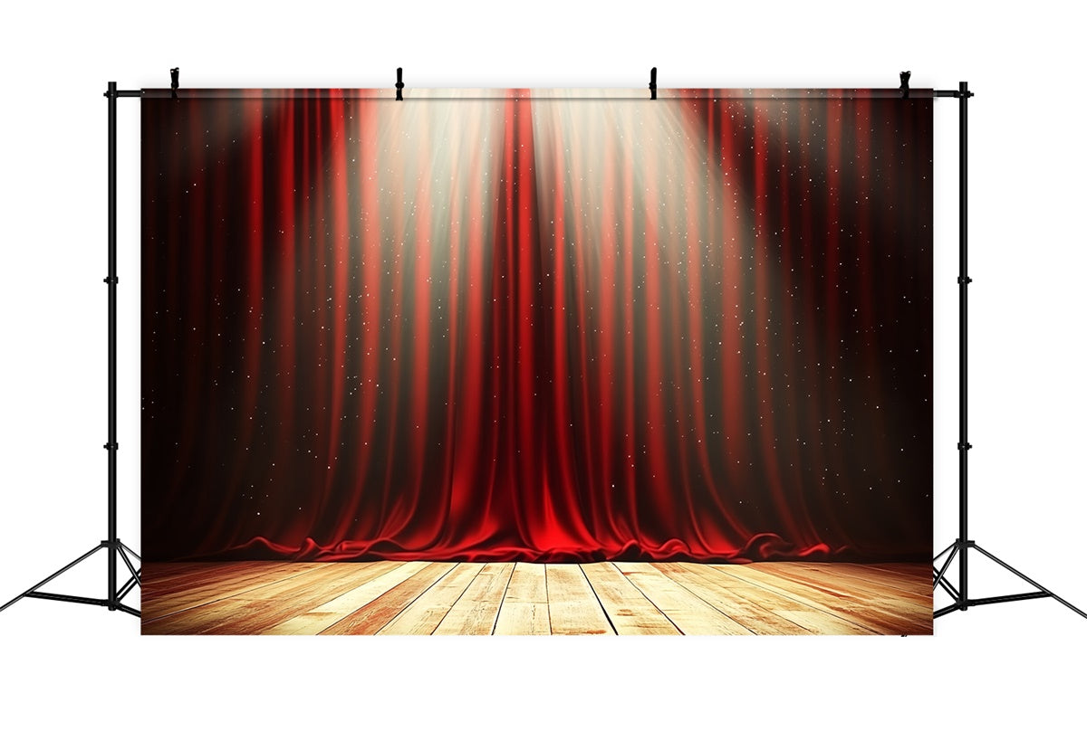 Bühne Backdrop Rot Vorhang Spotlight Drama Backdrop CSH5-162