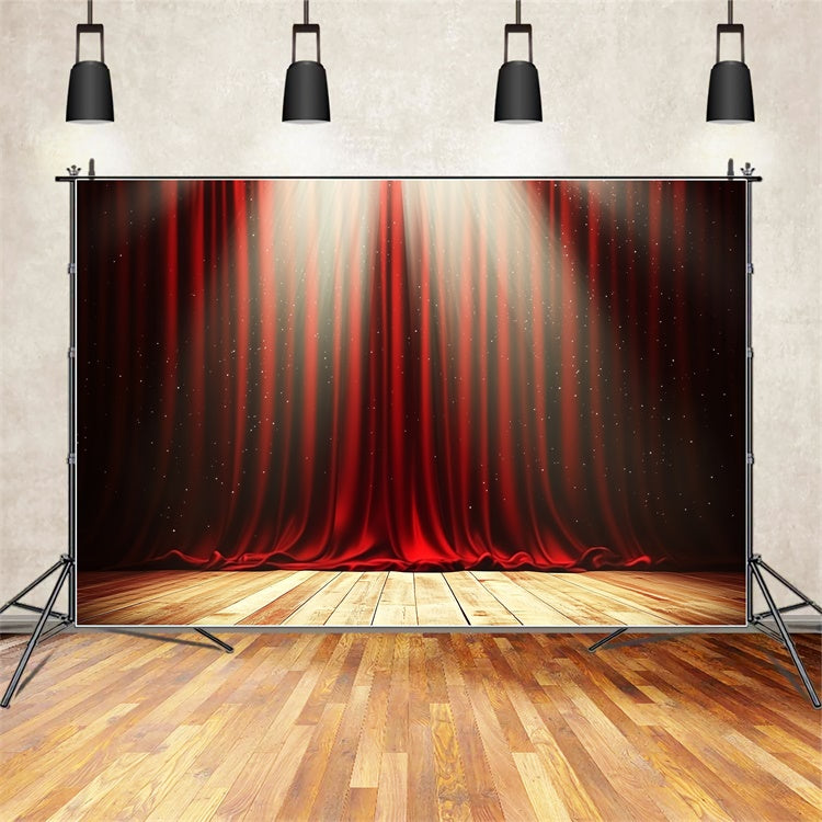Bühne Backdrop Rot Vorhang Spotlight Drama Backdrop CSH5-162