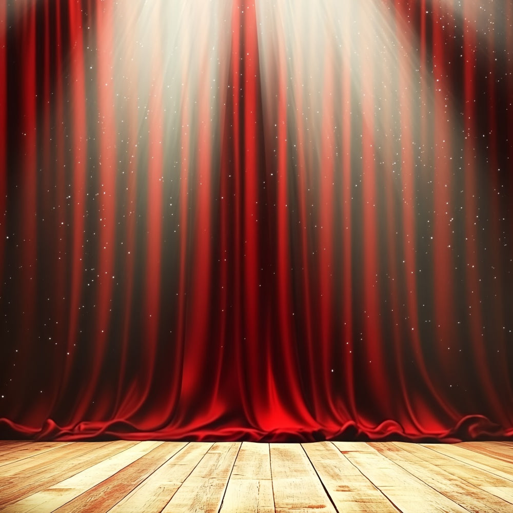 Bühne Backdrop Rot Vorhang Spotlight Drama Backdrop CSH5-162