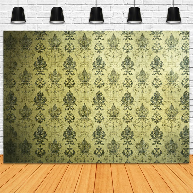 70er Jahre Foto Hintergrund verblasst Luxus Gold Damast Hintergrund CSH5-178