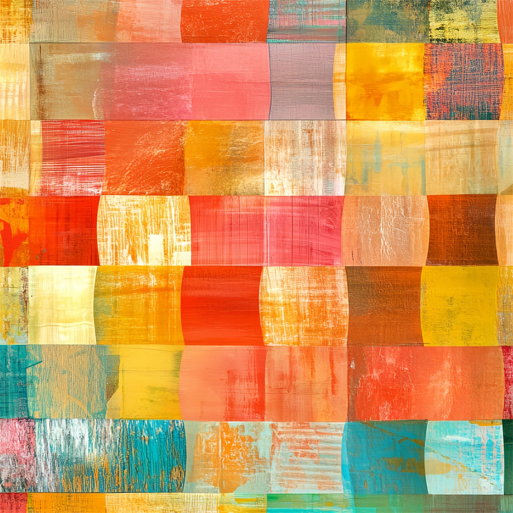 70er Jahre Fotohintergrund Lebendige Farbe Raster Retro-Hintergrund CSH5-180