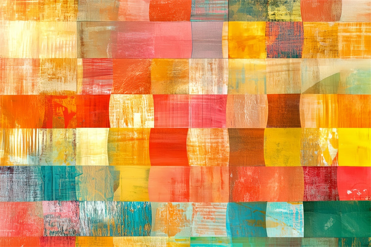 70er Jahre Fotohintergrund Lebendige Farbe Raster Retro-Hintergrund CSH5-180