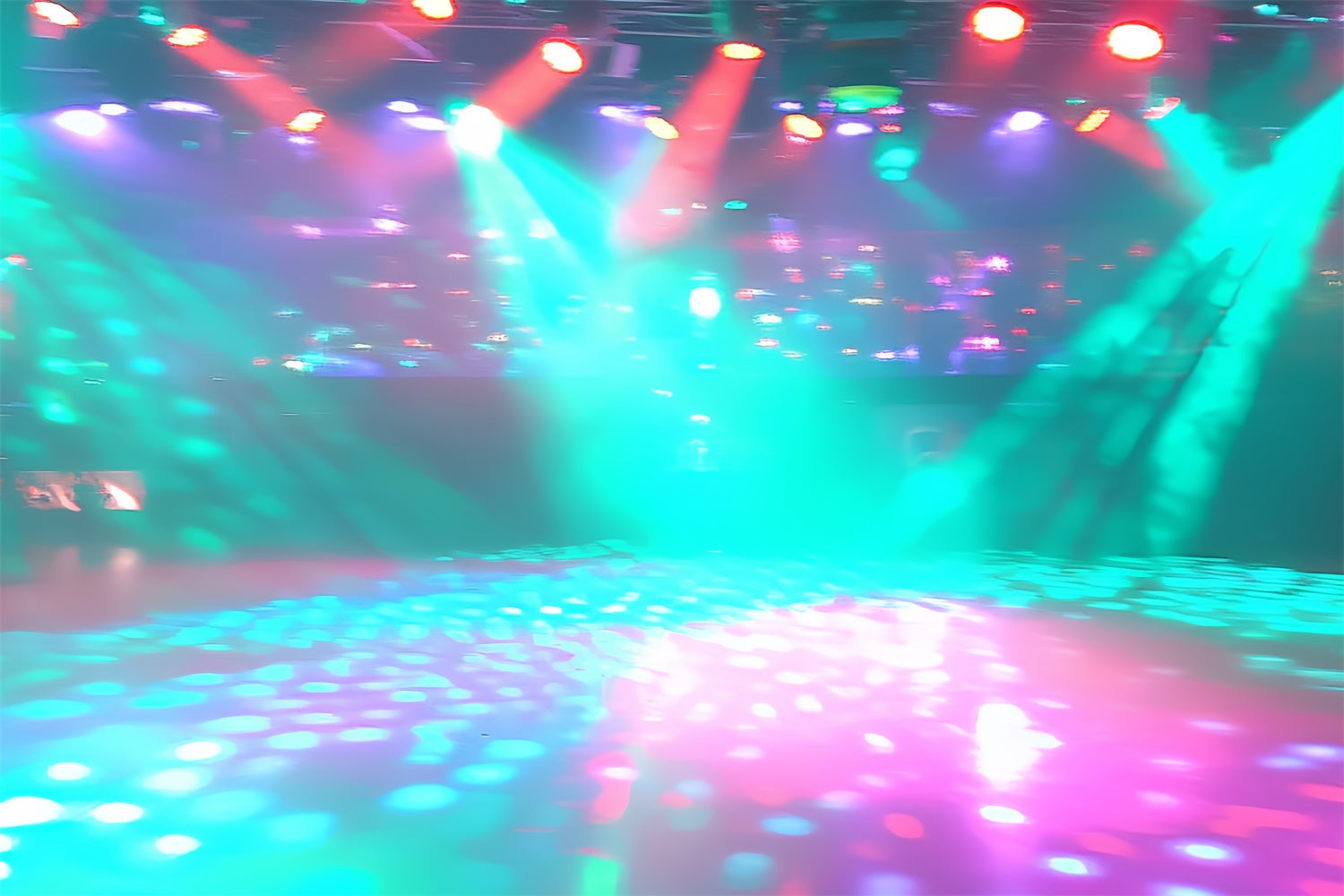 80er Jahre Backdrop Psychedelic Dancefloor Glow Backdrop CSH5-181