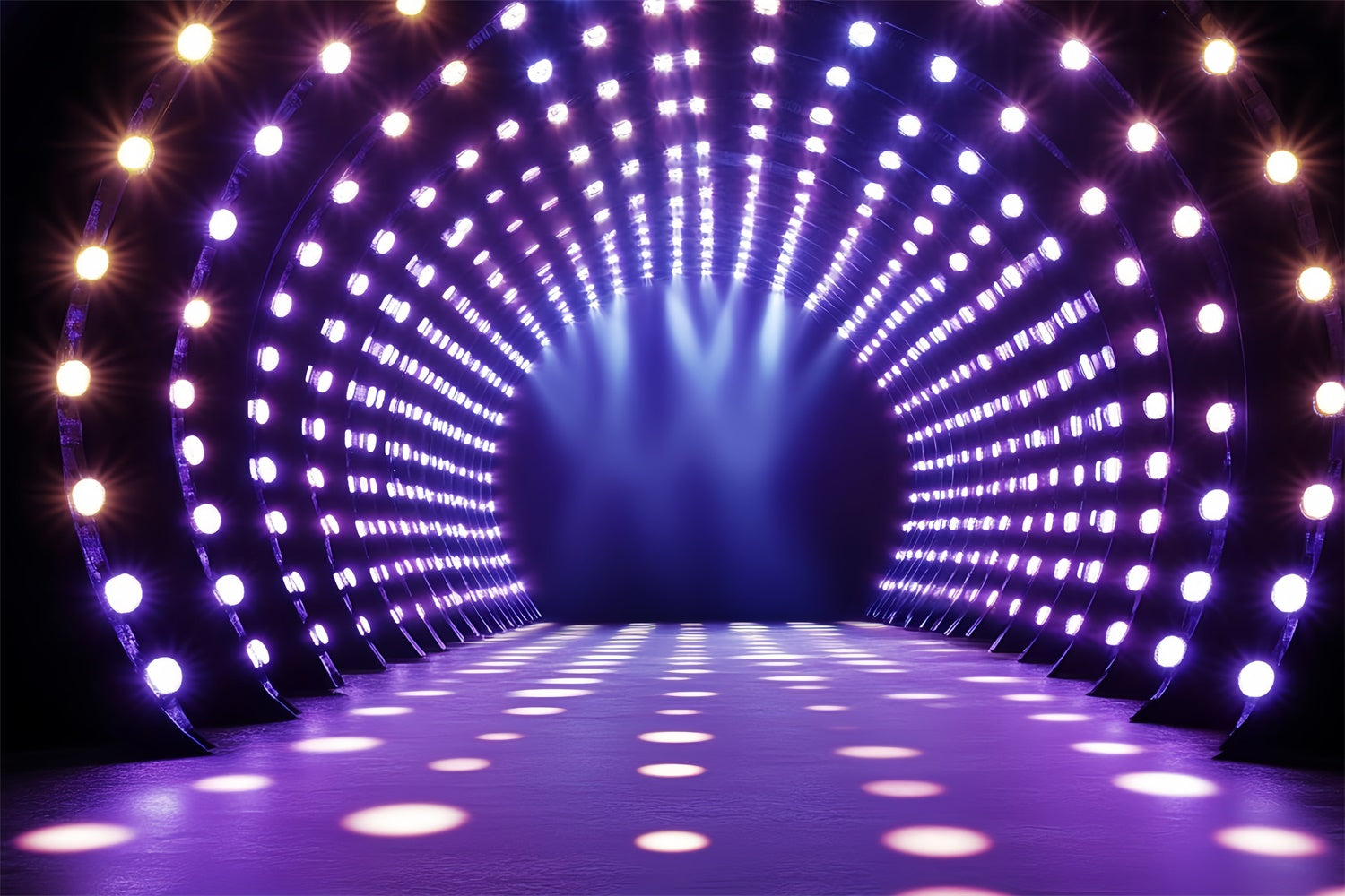 80er Jahre Backdrop Futuristische Party Tunnel Lichter Backdrop CSH5-185