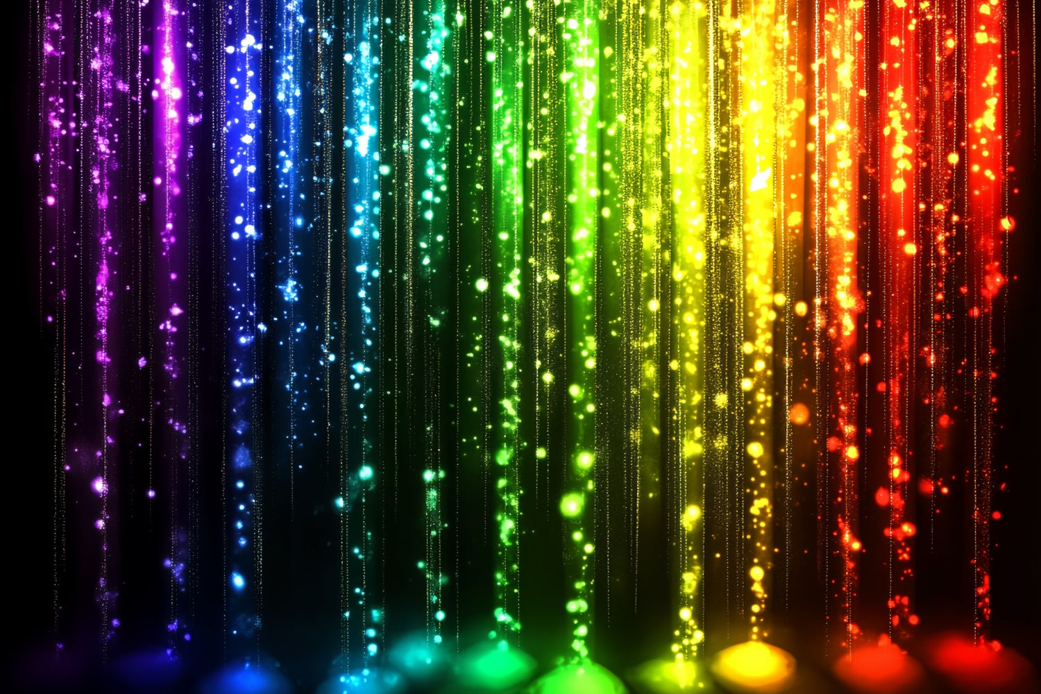 80er Jahre Backdrop Regenbogen Sparkle Neon Vintage Backdrop CSH5-187