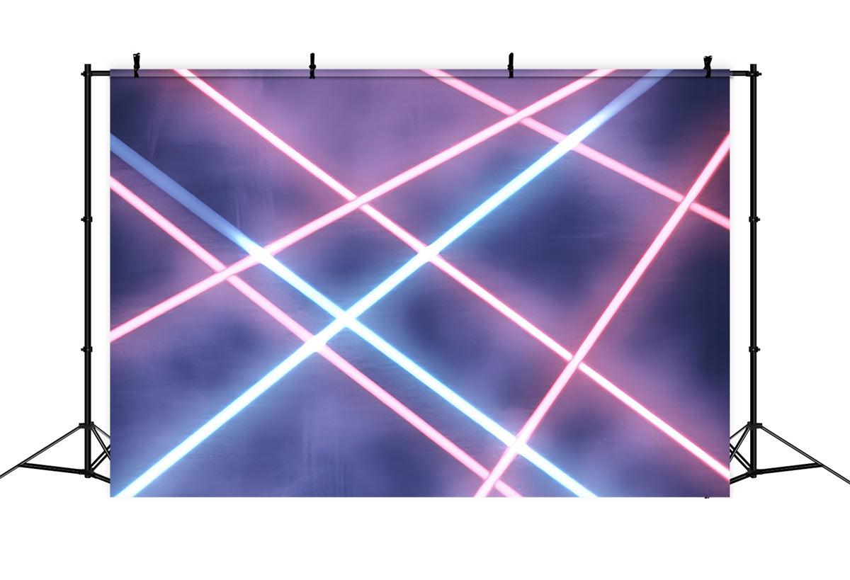 90er Jahre Fotohintergrund Neon Laser Lichtstrahl Vintage Backdrops CSH5-200