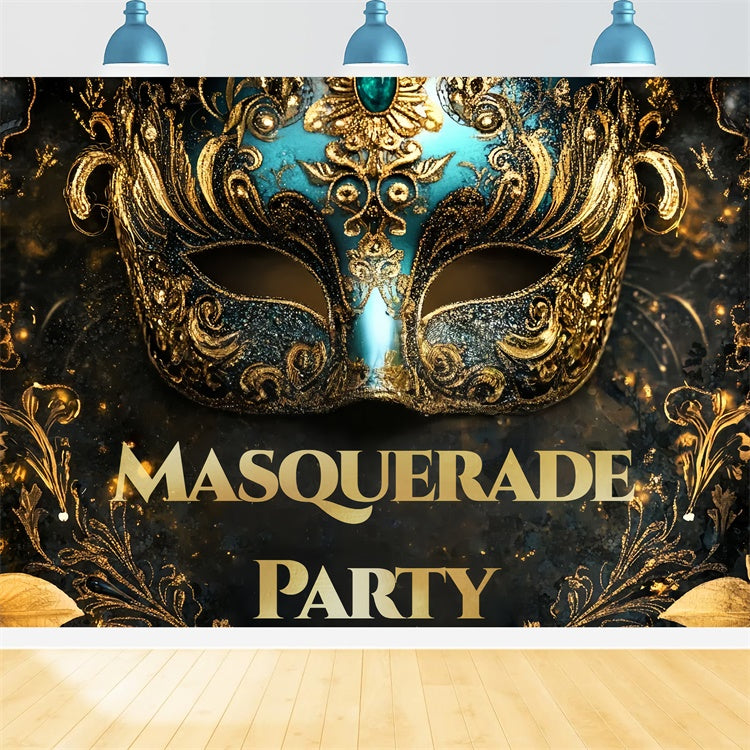 Maskerade Party Backdrop Glam Barock Stil Maske Backdrop CSH5-210