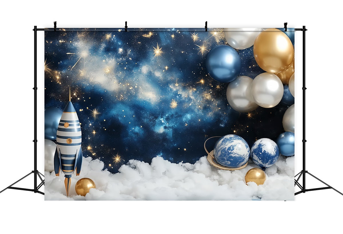 Neugeborenen-Fotohintergrund Galaxy Explorer Baby-Hintergrund CSH5-264