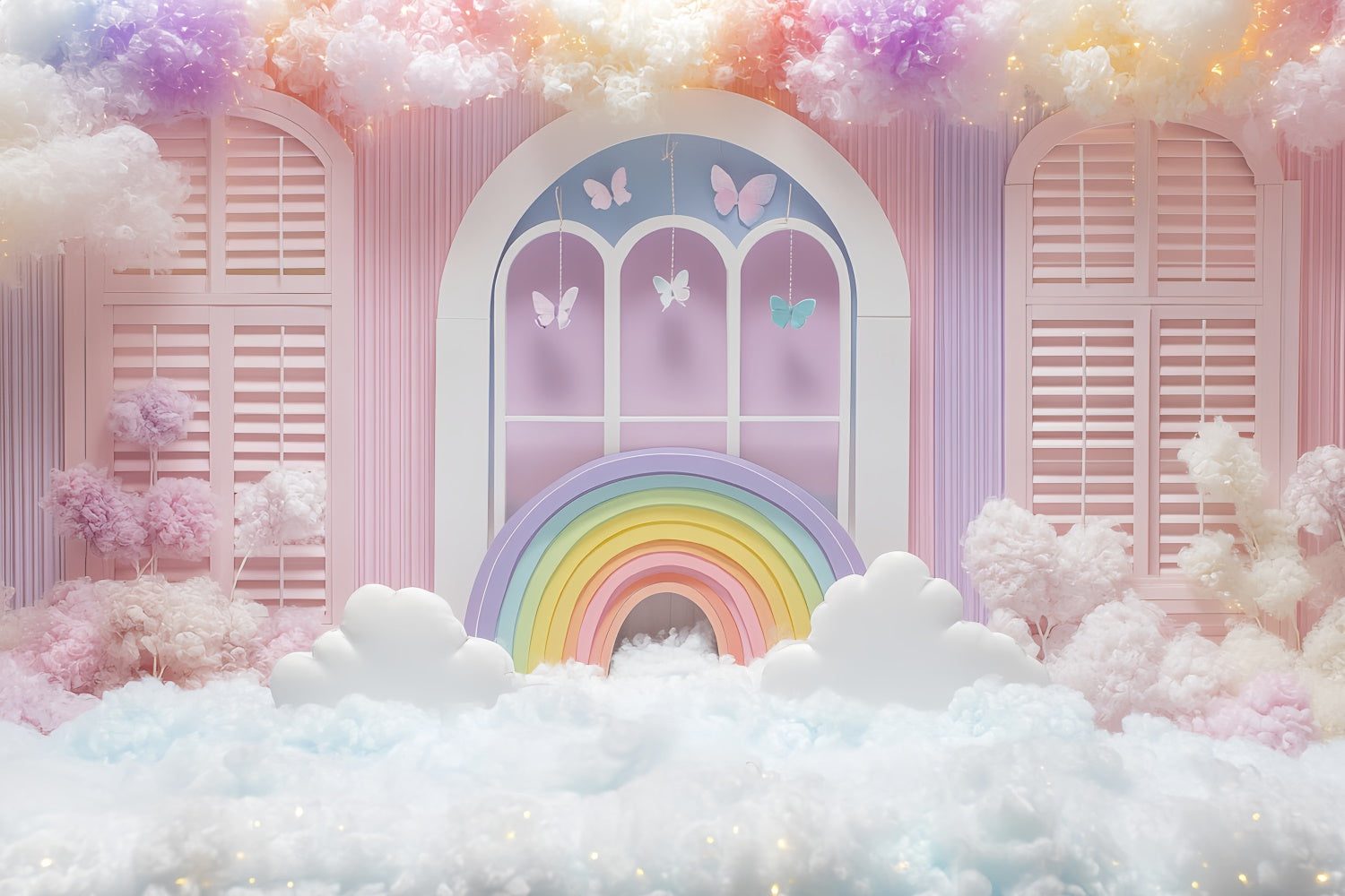 Neugeborenen-Fotografie-Hintergrundkulisse Verzauberte Wolke Raum-Hintergrundkulisse CSH5-270