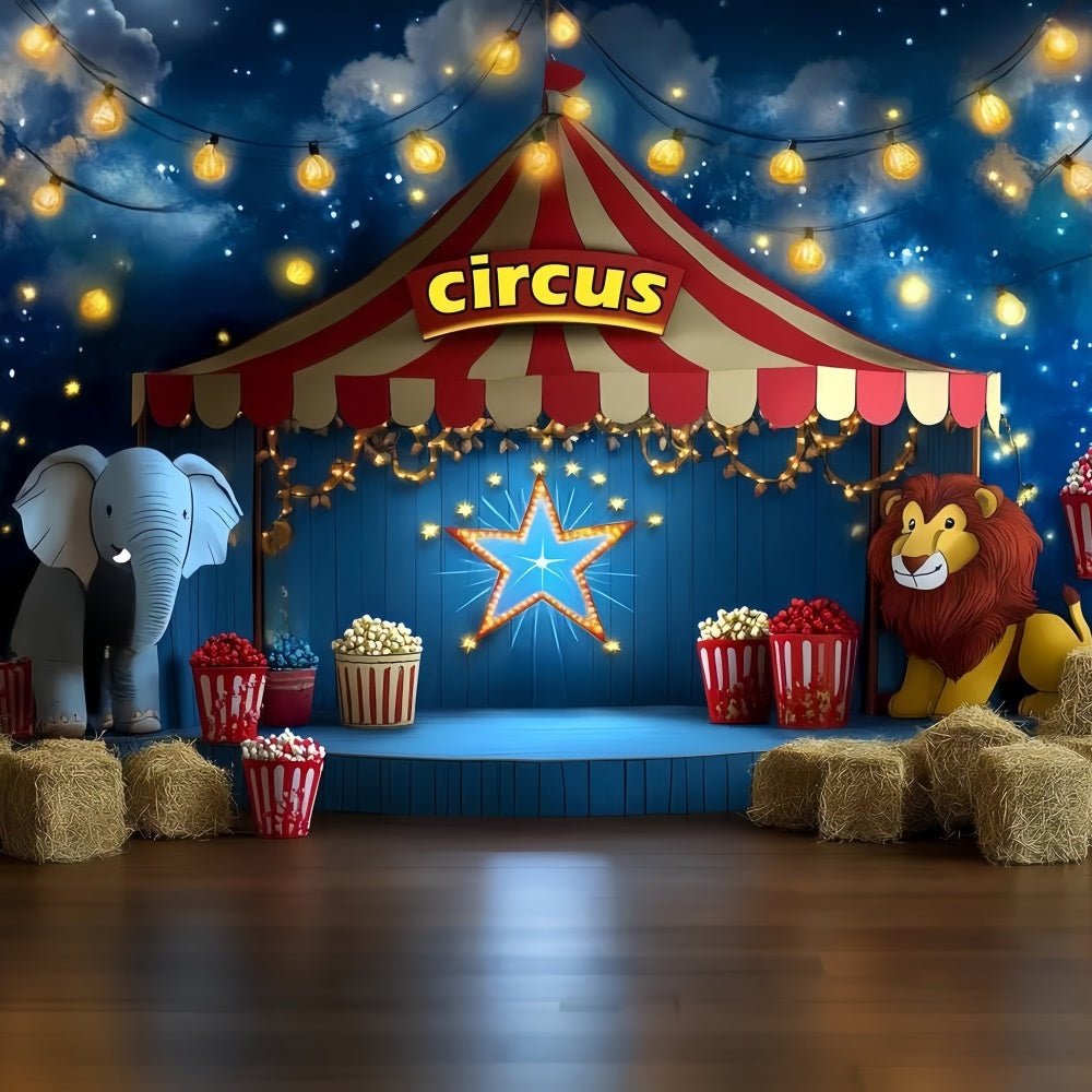 Zirkus Backdrop Zirkus Sternennacht Kinder Backdrop CSH5-296