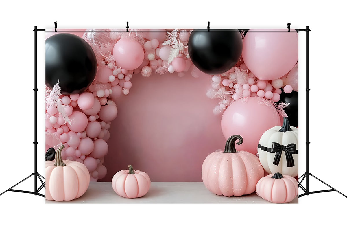 Kinder-Fotohintergrund Rosa Kürbis Halloween-Hintergrund CSH5-320