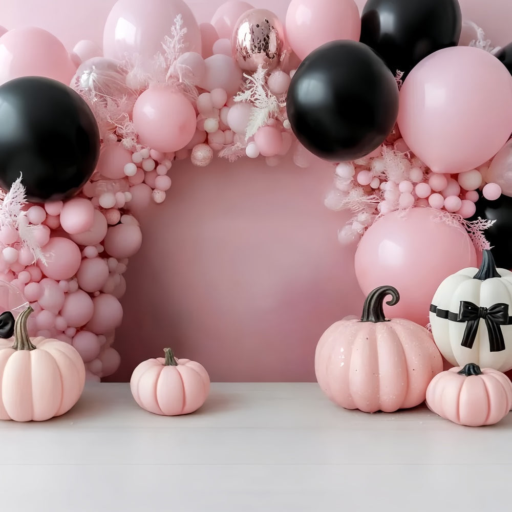 Kinder-Fotohintergrund Rosa Kürbis Halloween-Hintergrund CSH5-320