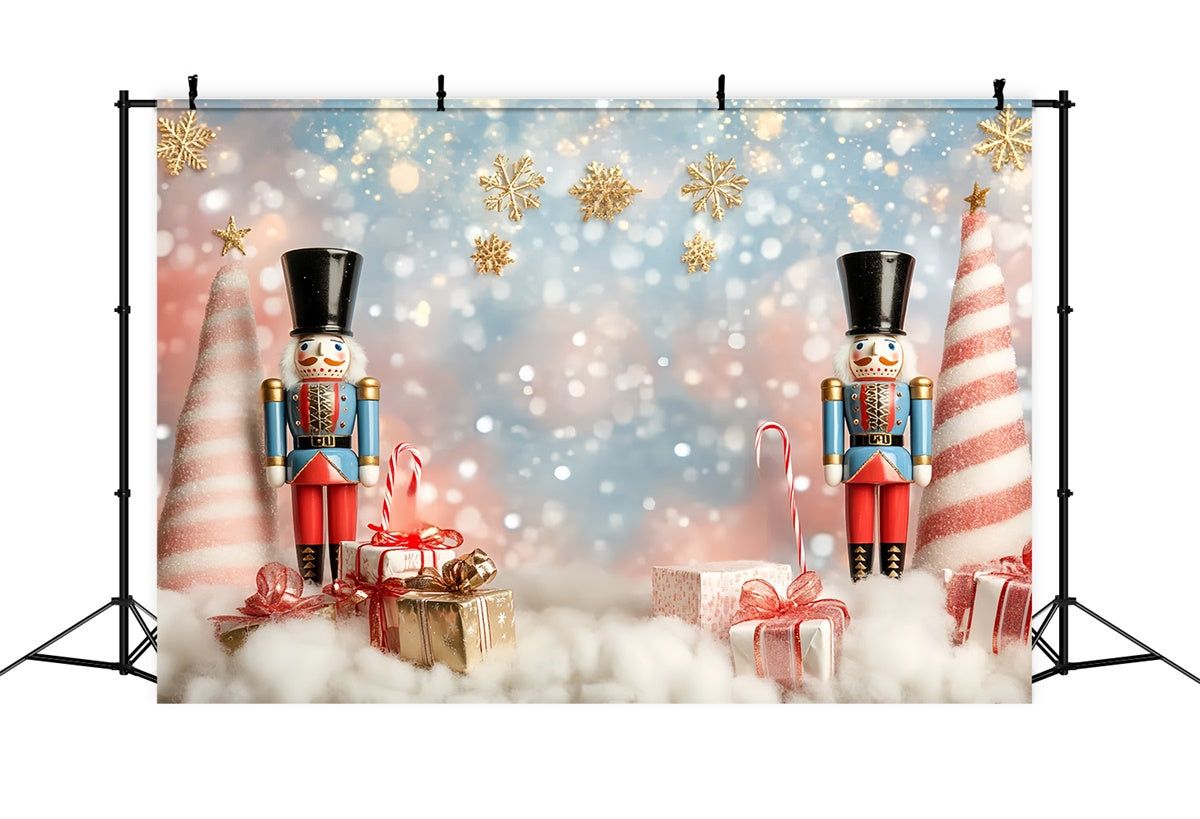 Weihnachten Backdrops Nussknacker Wunderland funkelnde Kinder Backdrop CSH5-323