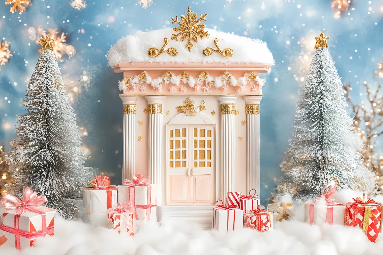 Weihnachten Backdrop Dreamy Weihnachten Königreich Newborn Backdrop CSH5-324