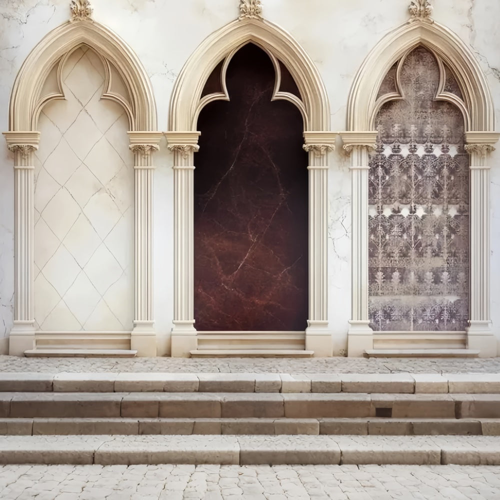 Happy Vatertag Backdrop Gotischer Bogen Verziertes Backdrop CSH5-33