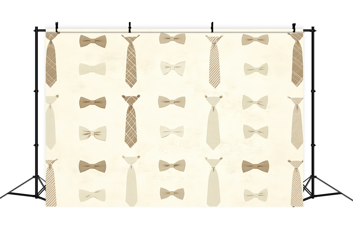 Backdrops für Vatertag Beige Krawatte Muster Hintergrund CSH5-35