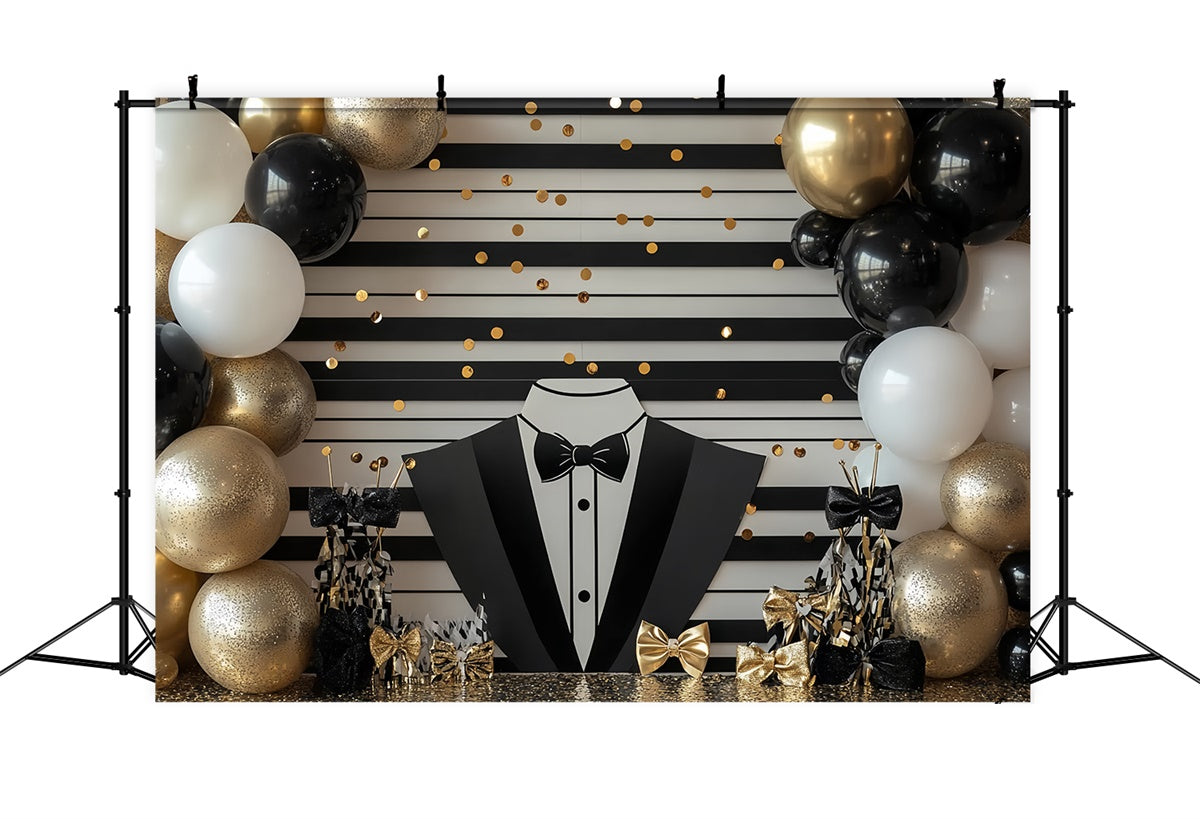 Hintergrund Vatertag Glamouröser Smoking Ballon-Hintergrund CSH5-42