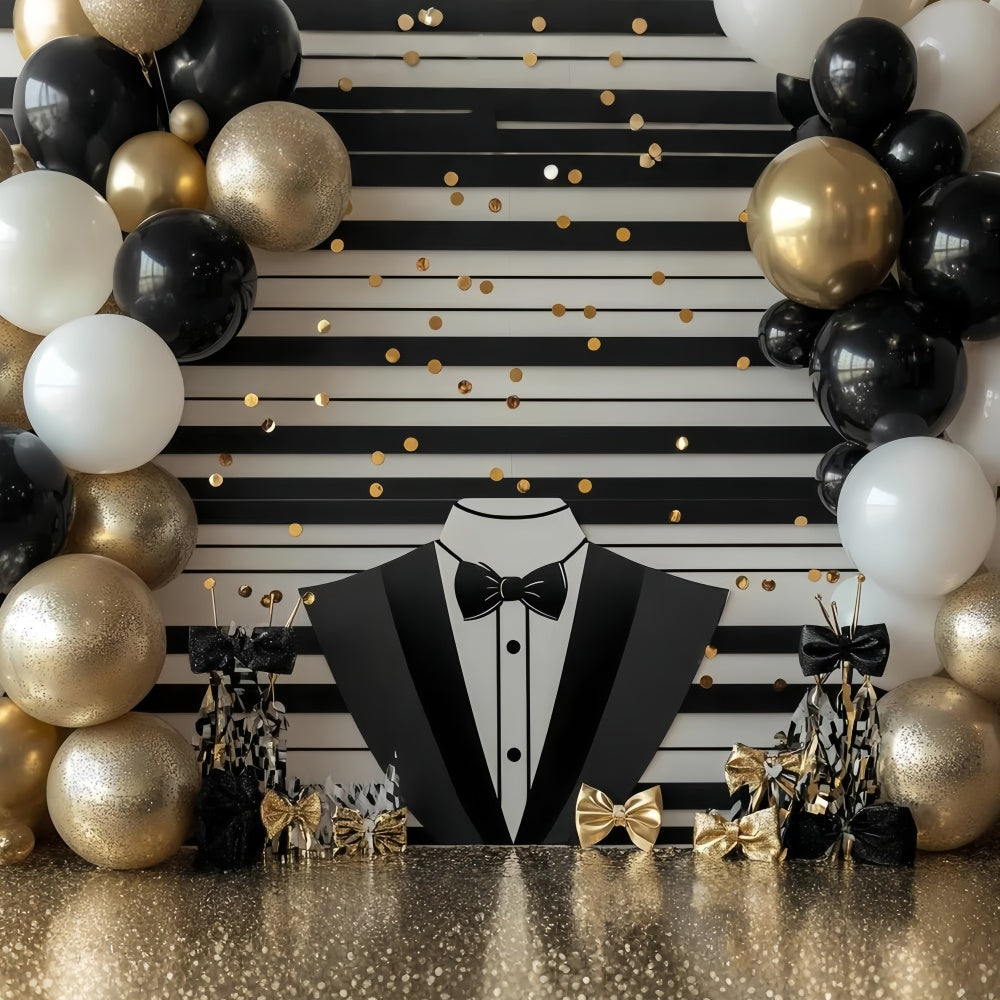 Hintergrund Vatertag Glamouröser Smoking Ballon-Hintergrund CSH5-42